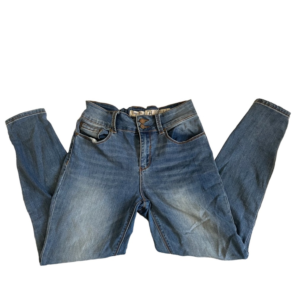 Indigo Rein stretchy blue ankle skinny jeans